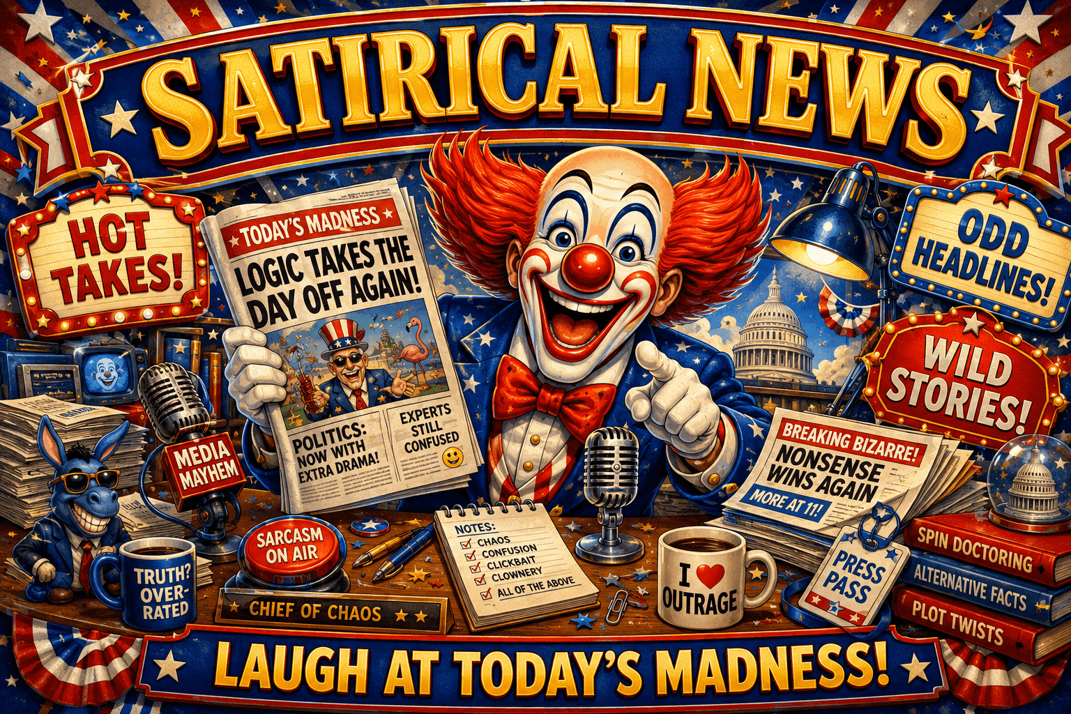 PolicyClown satirical news